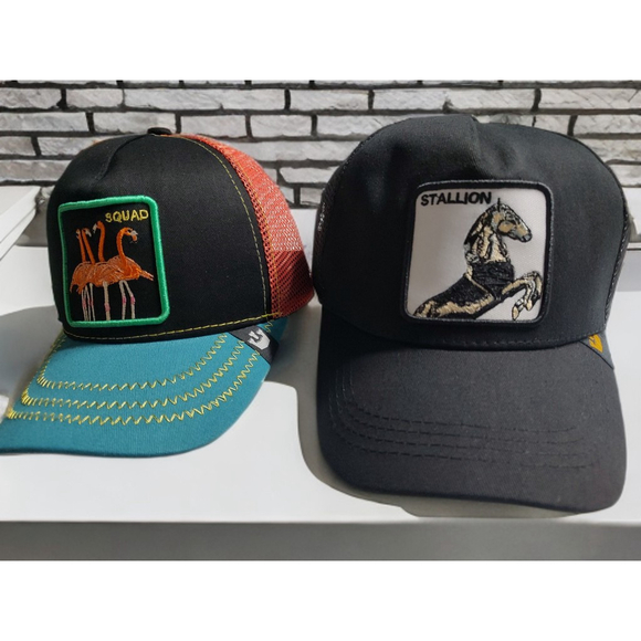 NEW Lot Of 2 The Stallion Squad Snapback Ball Cap Trucker Hat Goorin Bros. ? - Picture 1 of 6